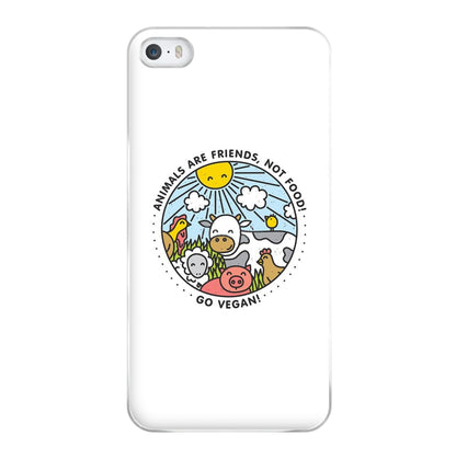 Animals Are Friends, Not Food - Vegan Phone Case