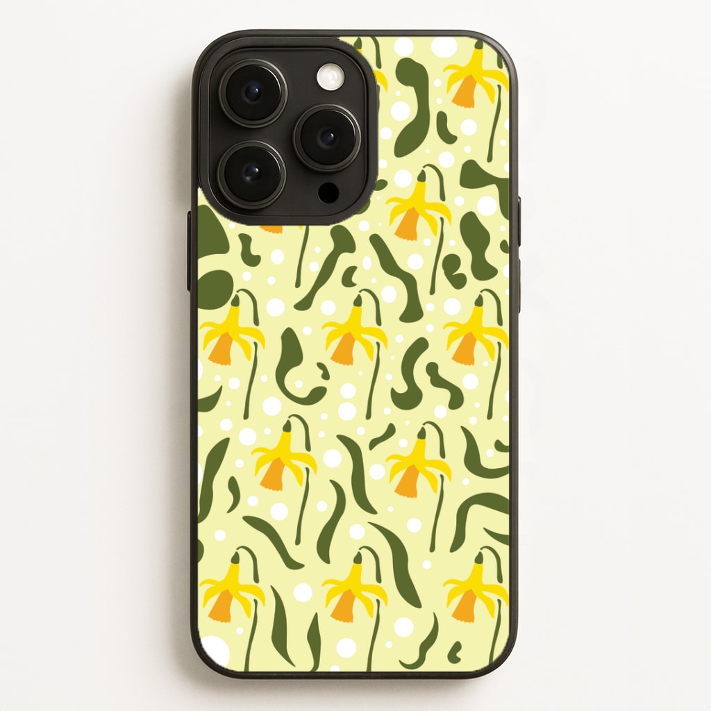 Daffodil Pattern - Floral Phone Case for iPhone, Samsung Galaxy and Google Pixel