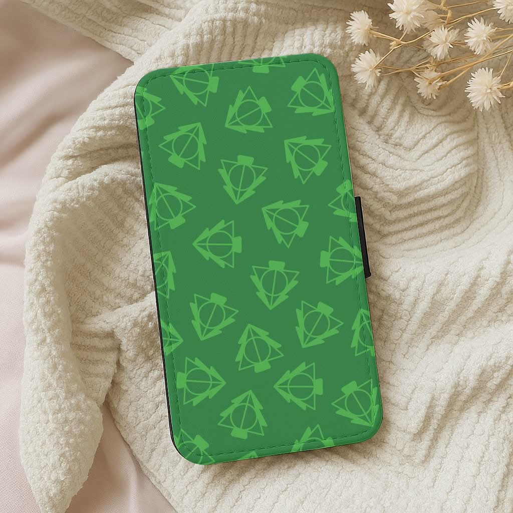 Christmas Tree Wizard Icon Pattern Leather Phone Case