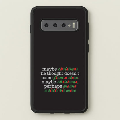 Green Creature Quote Galaxy S10 Plus Case