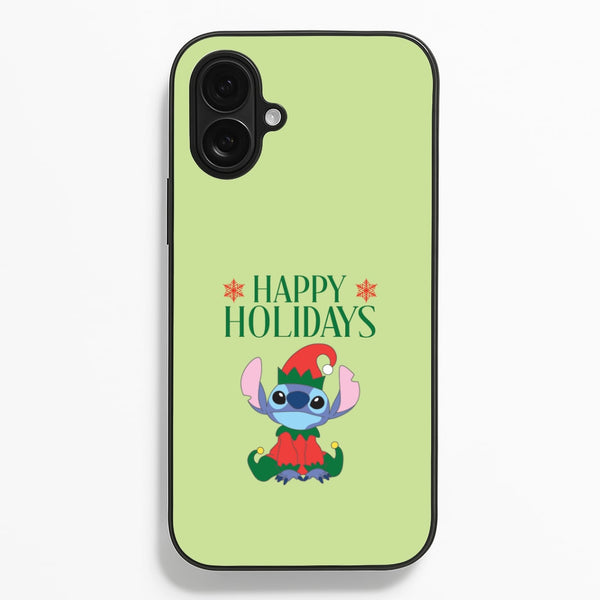 Cute Blue Alien Elf iPhone 16 Plus Case