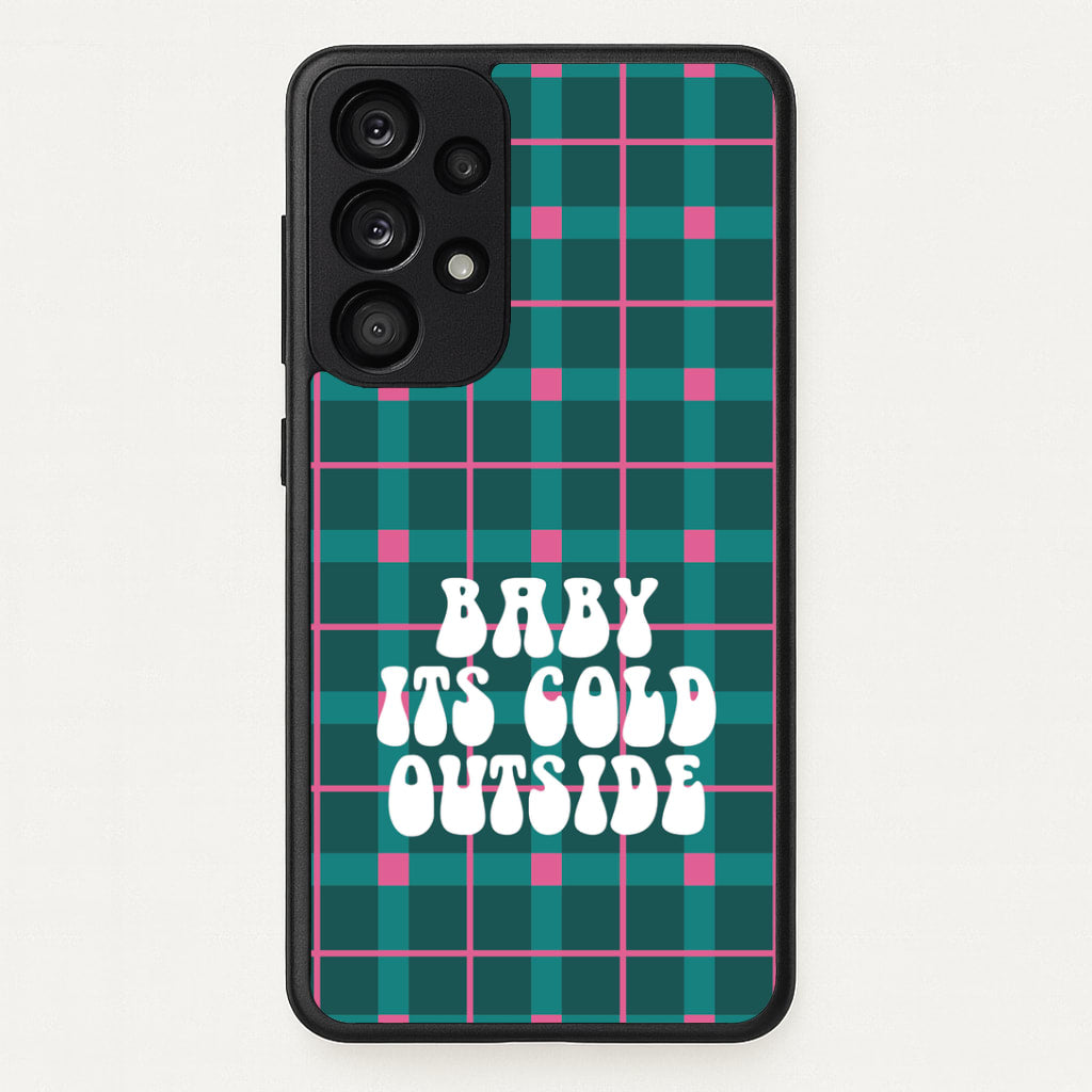 Baby It's Cold Outside Tartan Galaxy A33 Case