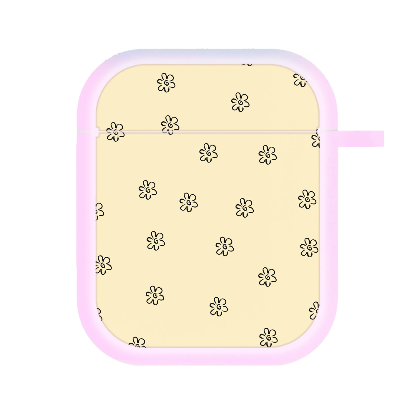 Detail Flower Pattern - Yellow AirPods Case