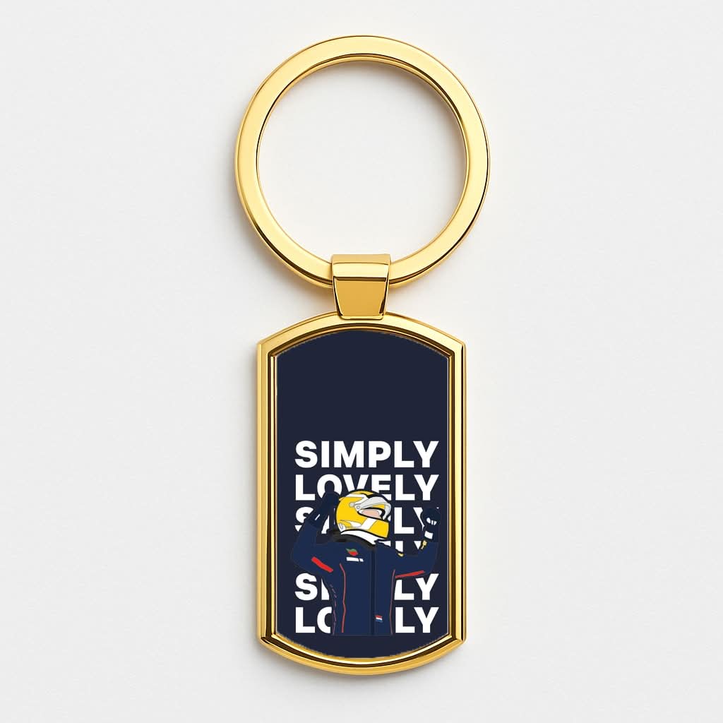 Max Simply Lovely Gold Keyring