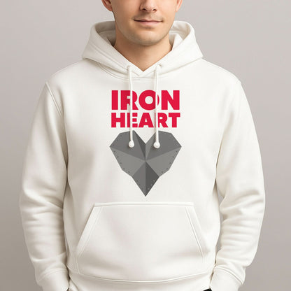 Metal Heart Mens Hoodie