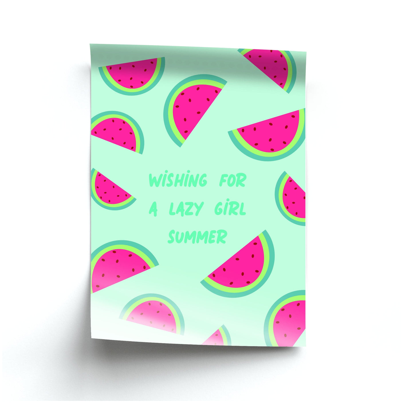 Wishing For A Lazy Girl Summer - Summer Poster