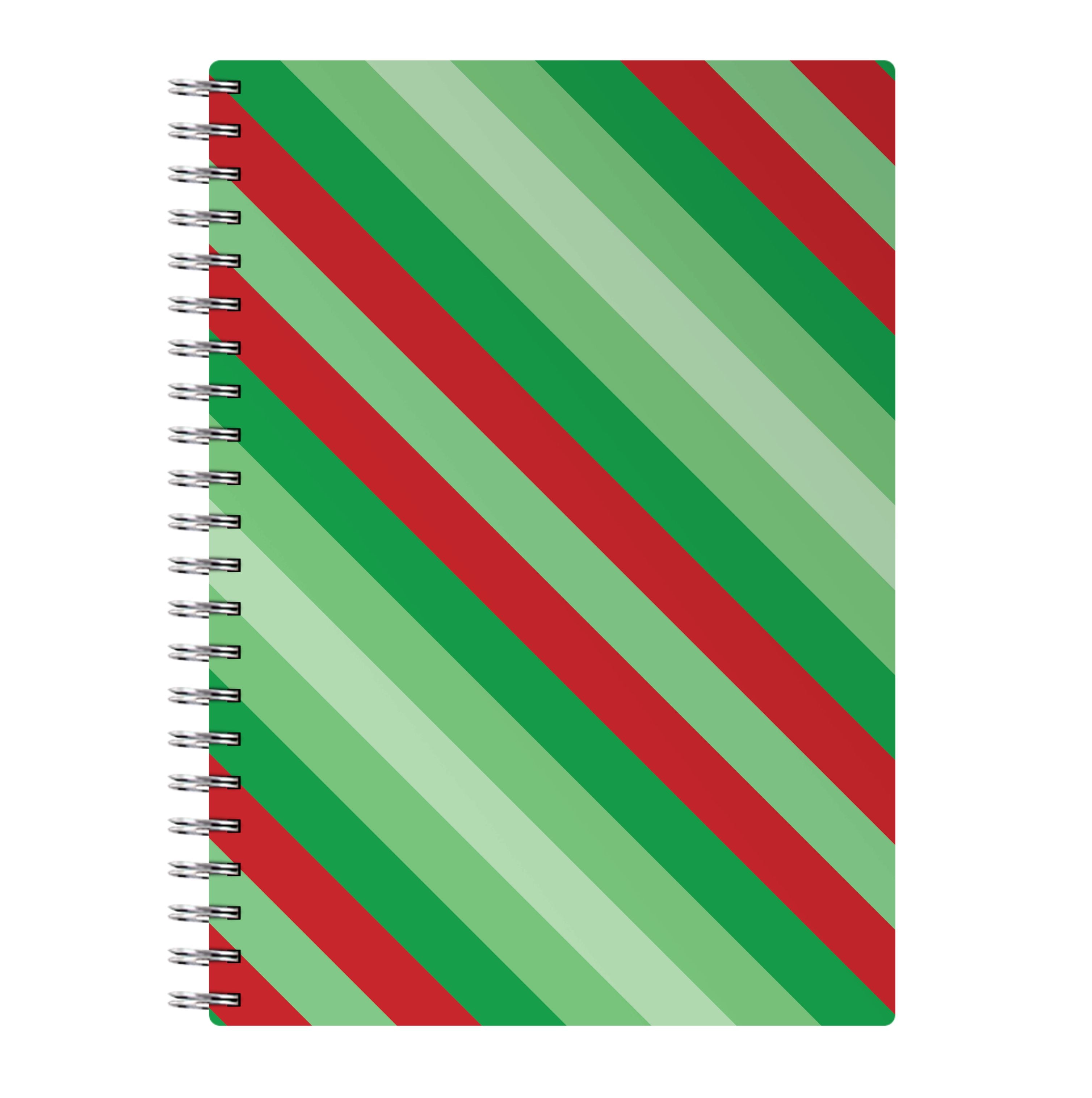 Wrapping Paper Green Pattern Notebook