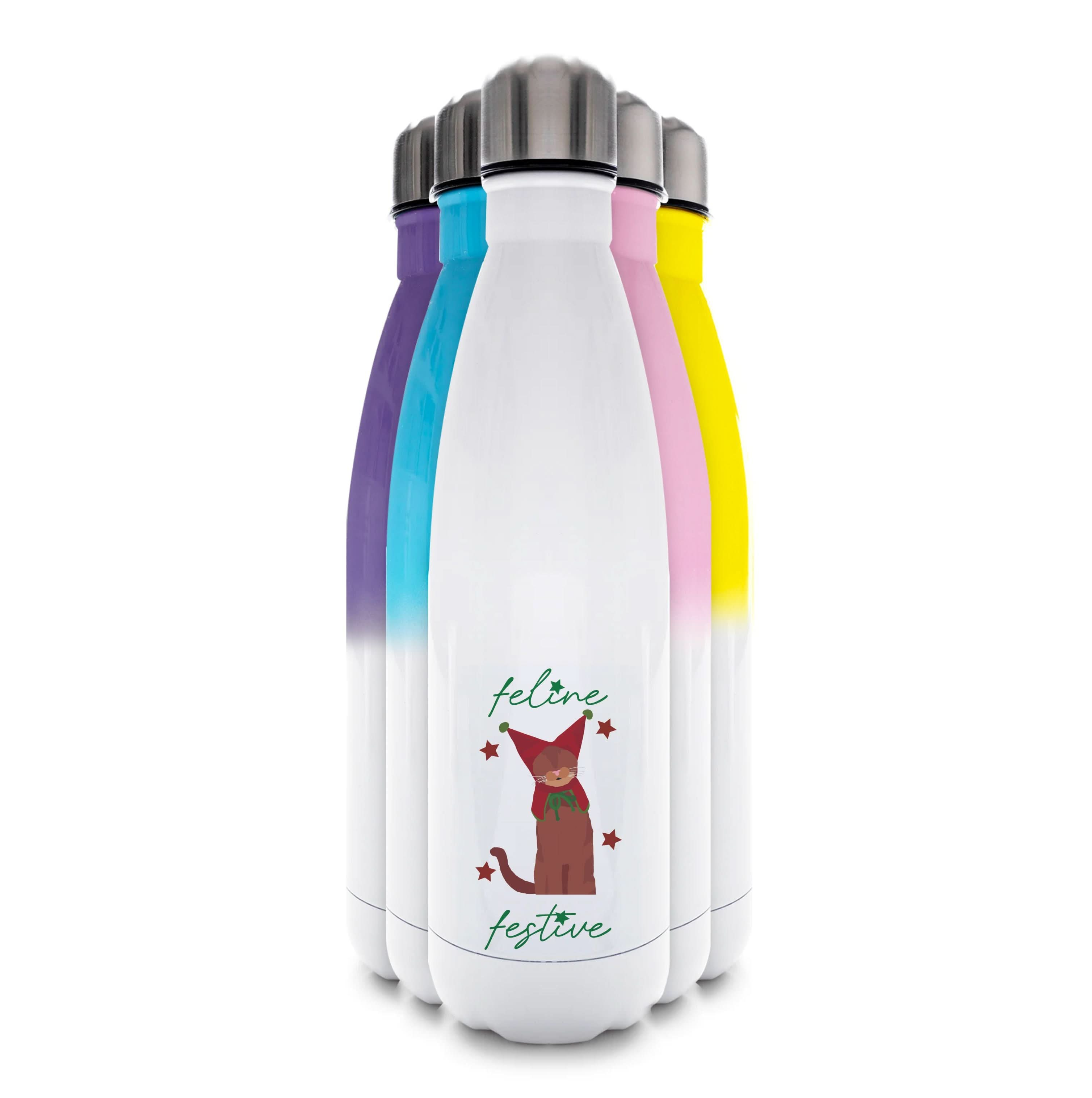 Feline Festive  Water Bottle