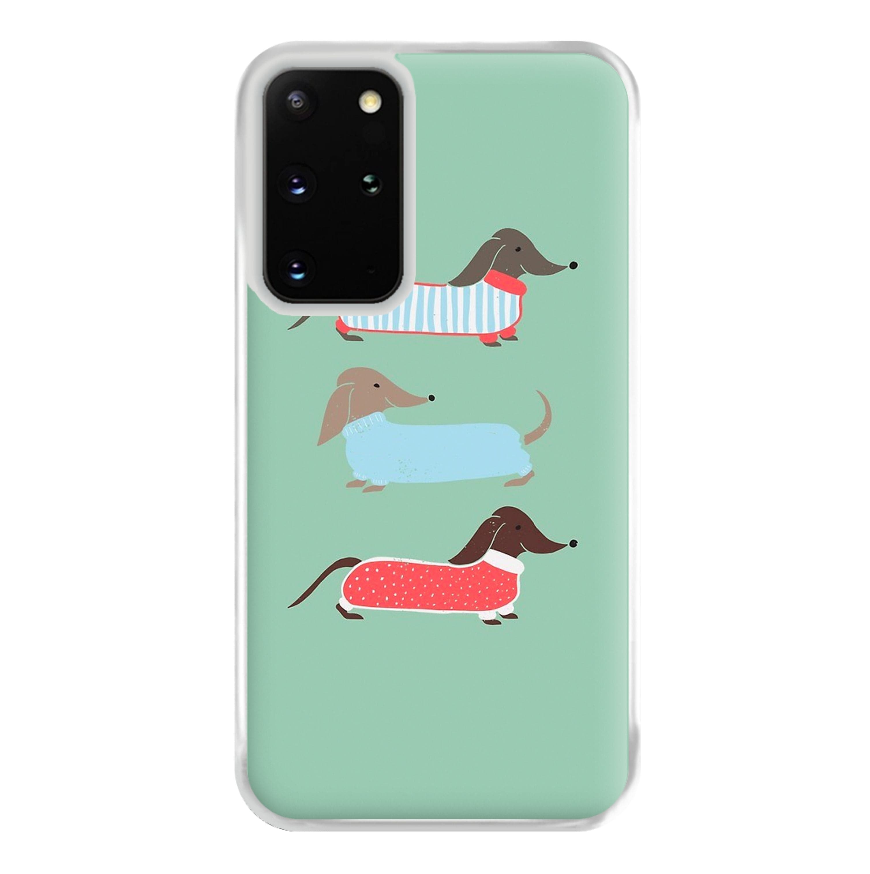 Sausage Dogs in Jumpers Phone Case