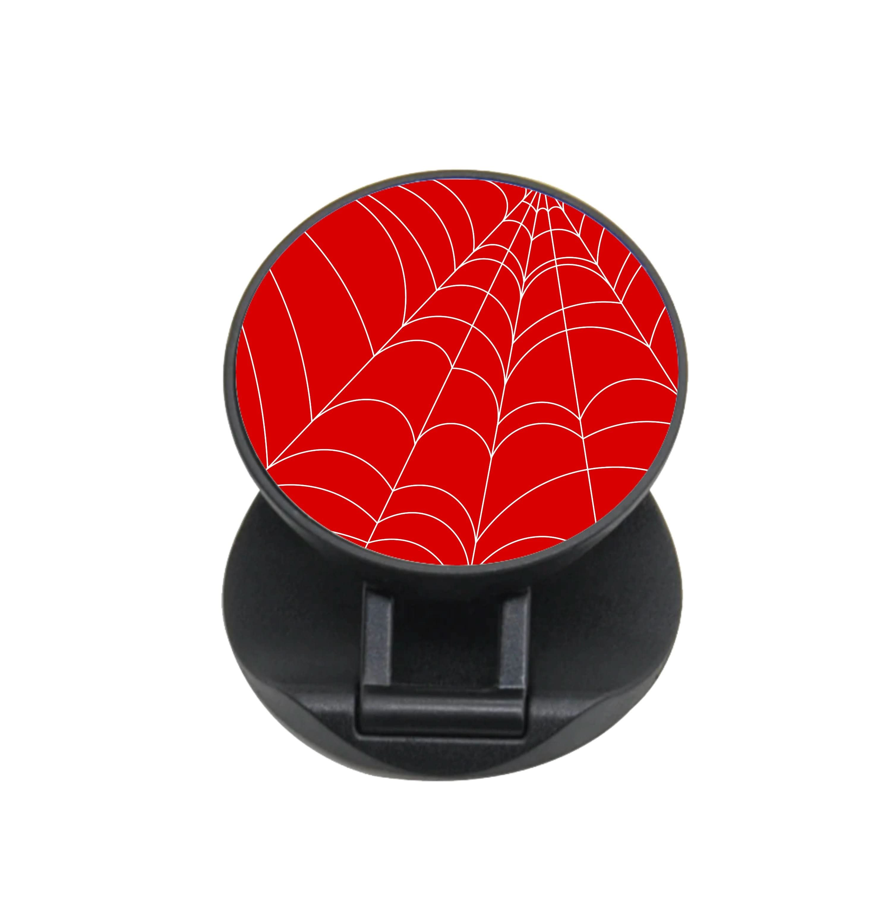 Red Cobwebs Pattern FunGrip