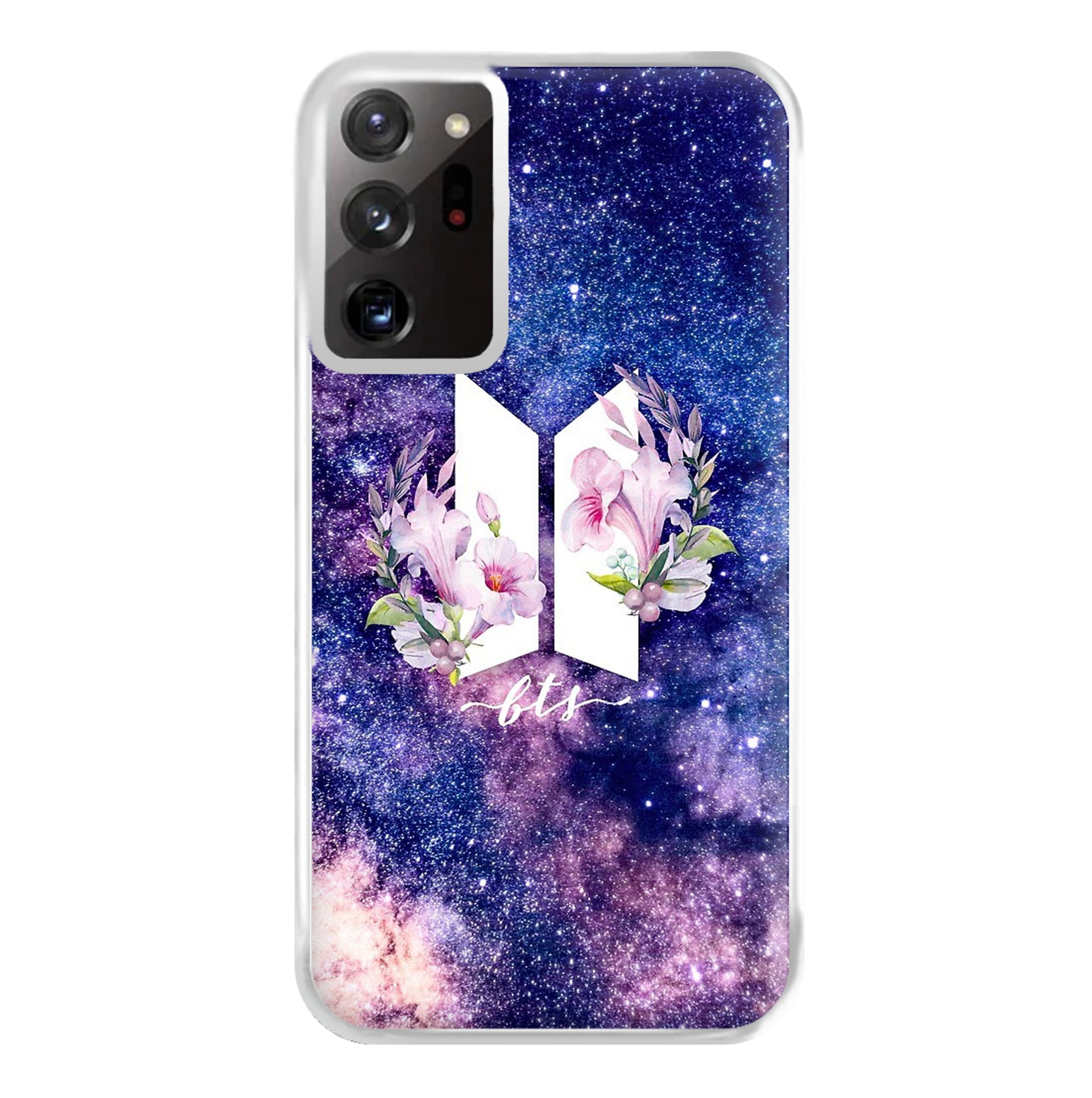 Galaxy Floral K-Pop Band Logo Phone Case