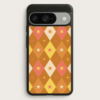 Retro Christmas Argyle Pattern Google Pixel 10 / 10 Pro Case