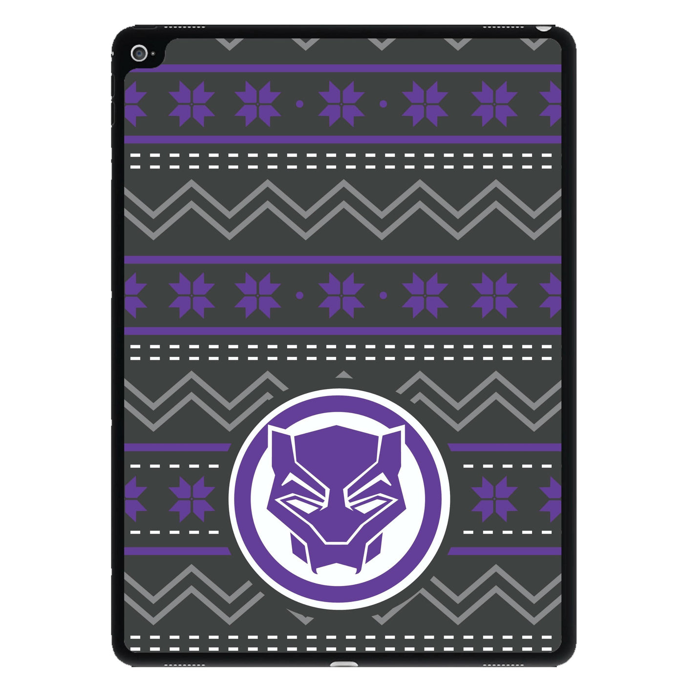 Panther Christmas Pattern iPad Case