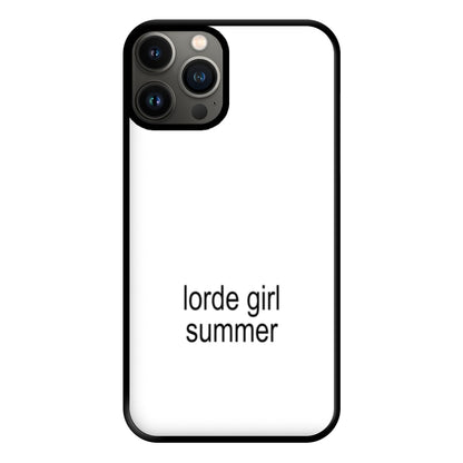 Lorde Girl Summer iPhone 11 Pro Max Case
