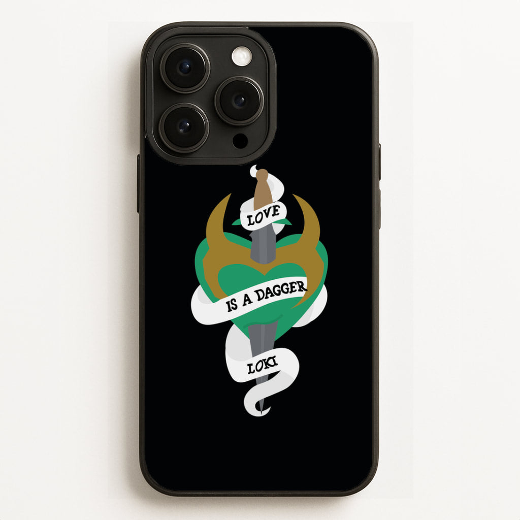 Love Is A Dagger Phone Case