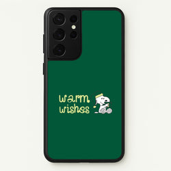 Cartoon Beagle Warm Wishes Galaxy S21 Ultra Case