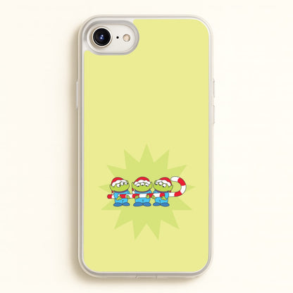 Cute Green Aliens Candycane iPhone 6 Plus / 7 Plus / 8 Plus Case