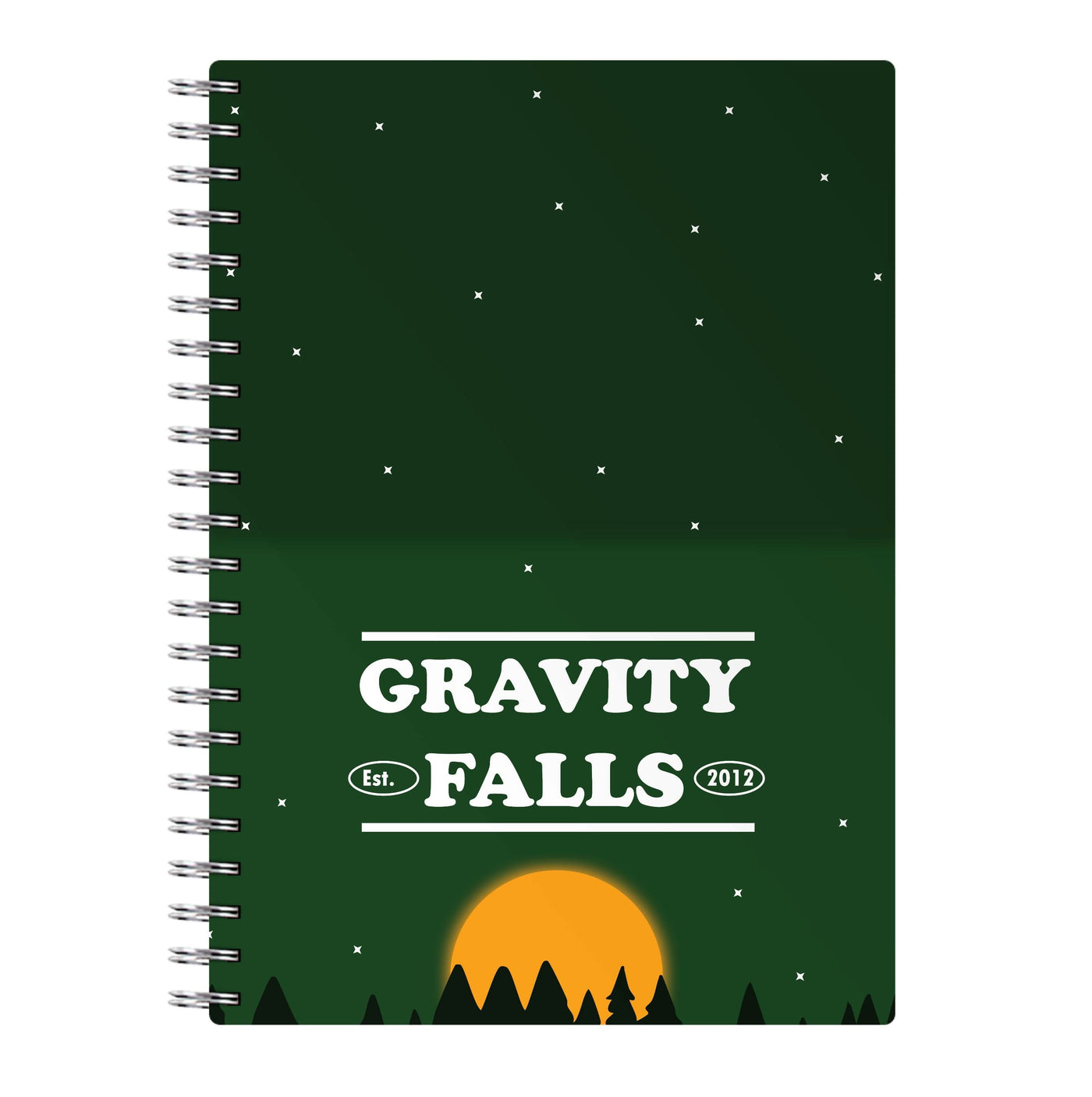 Green Forest Sunset  Notebook