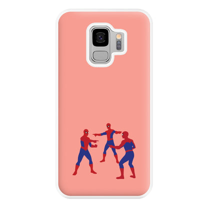 Spider Hero Pointing Meme Galaxy S9 Plus Case