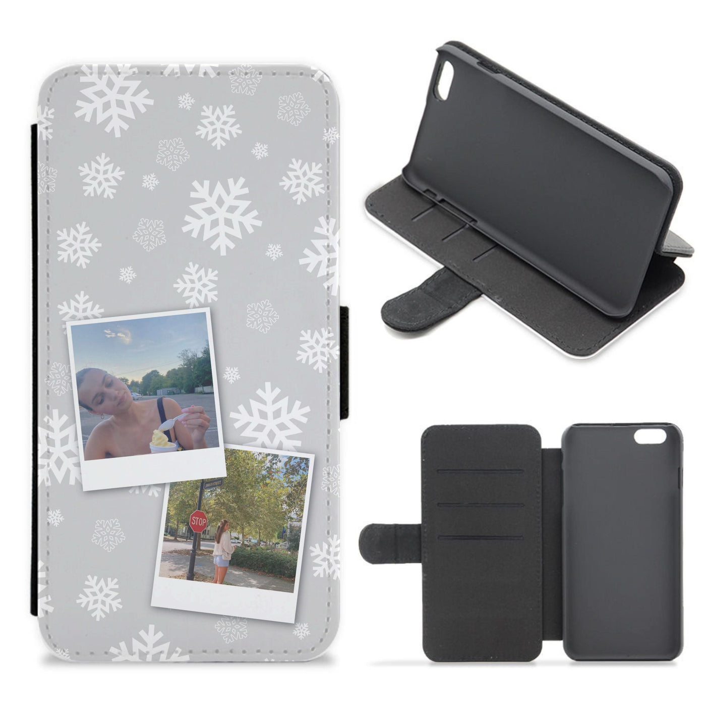 Polaroid Christmas Flip / Wallet Phone Case