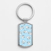 Cartoon Snowmen Pattern Luxury Keyring 1