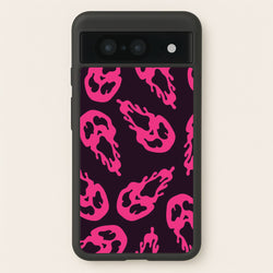 Trippy Ghost Face Pattern Google Pixel 8 Case