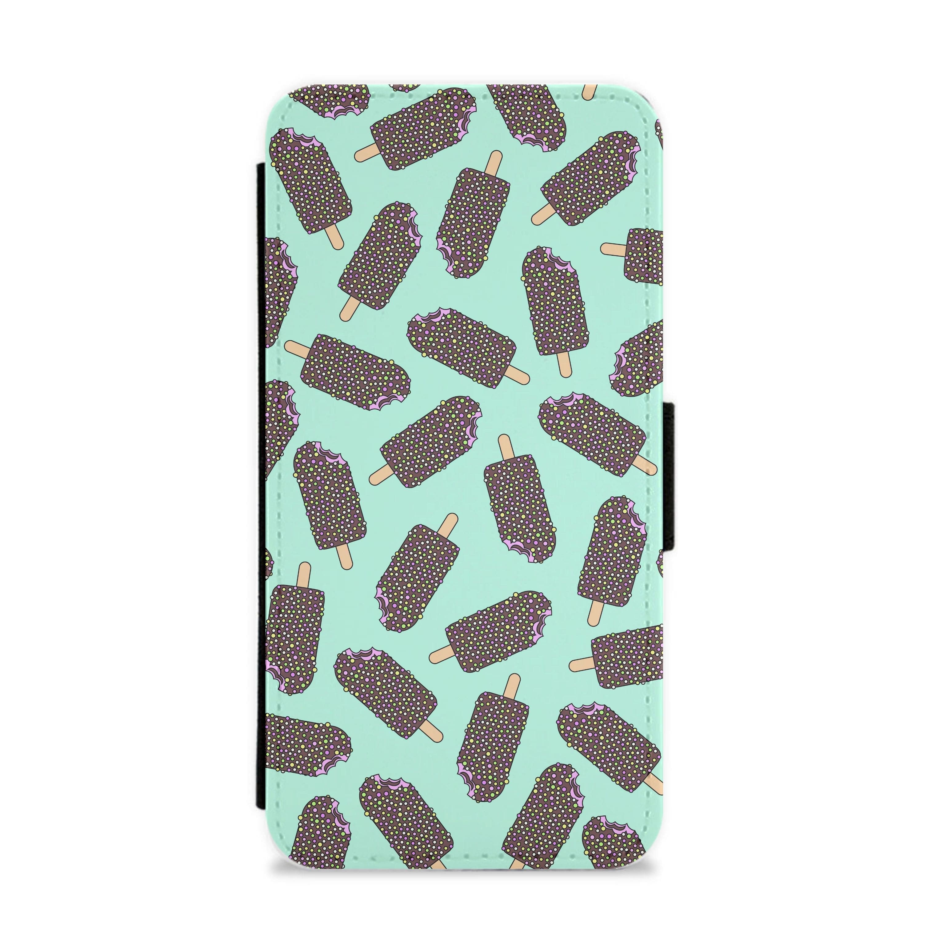 Bobbly - Ice Cream Patterns Flip / Wallet Phone Case