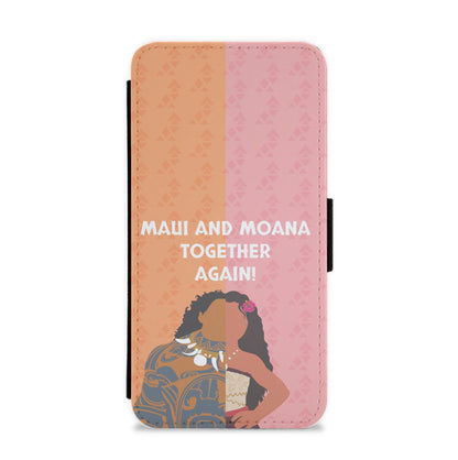 Maui And Moana Together Again Flip / Wallet Phone Case