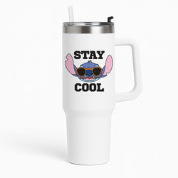 Stay Cool Blue Alien Tumbler