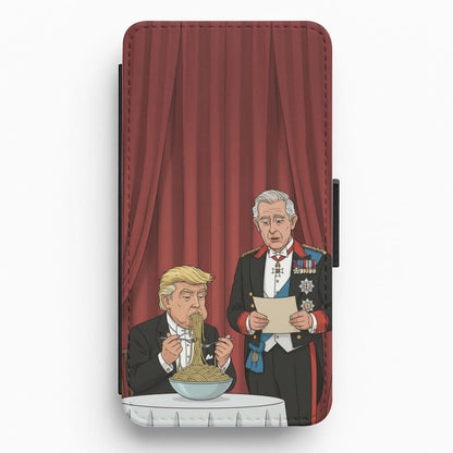 Charles & Donald's Spaghetti Flip / Wallet Phone Case