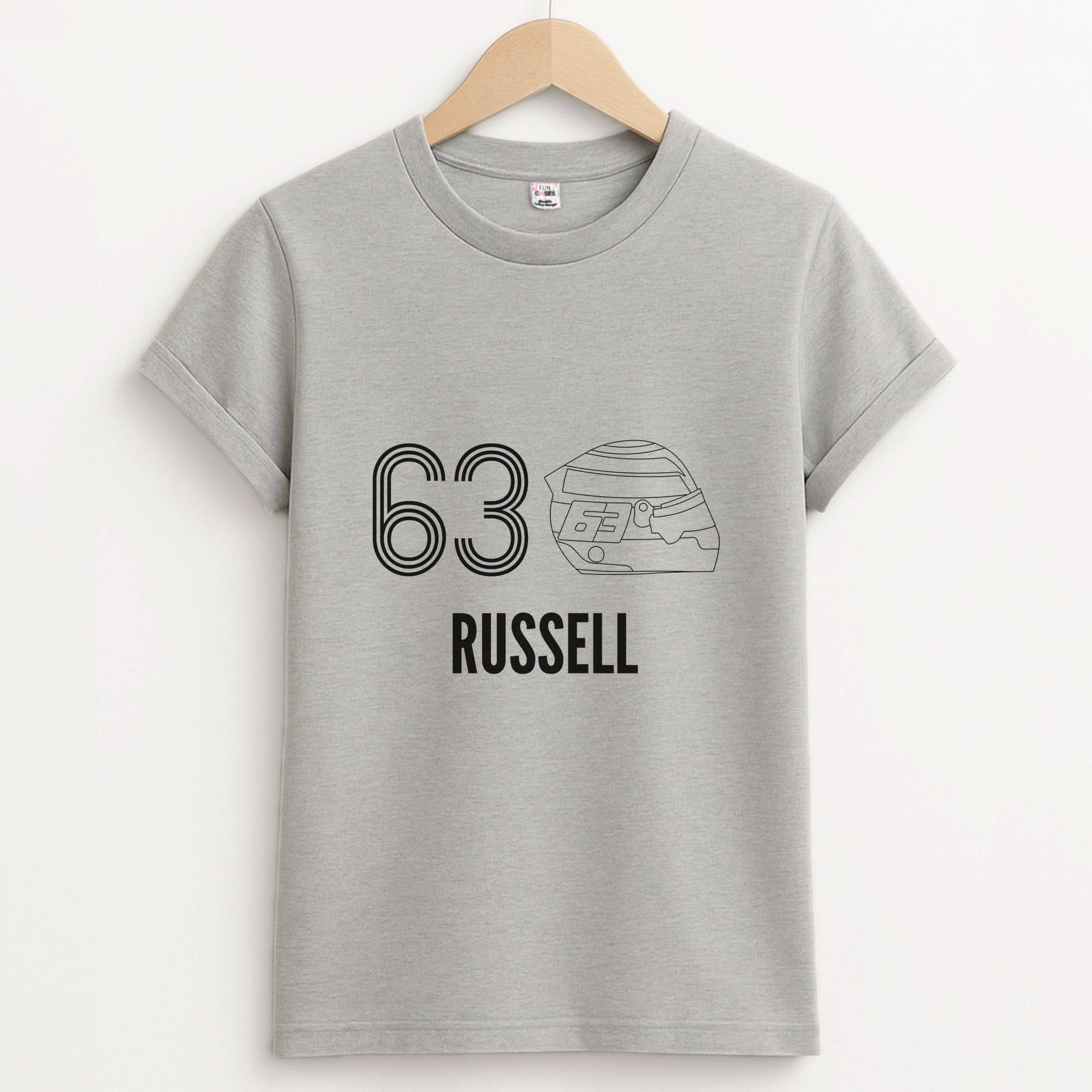 Russell Helmet 2026 Unisex Grey T-Shirt