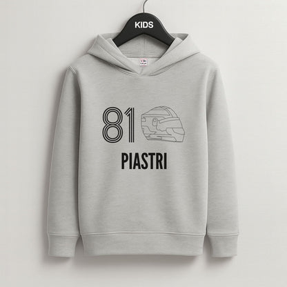 Piastri Helmet 2026 Grey Kids Hoodie