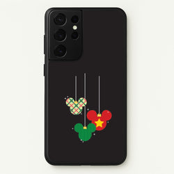 Cartoon Mouse Hanging Baubles Galaxy S21 Ultra Case