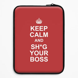 Keep Calm With Your Boss Universal Laptop Sleeve