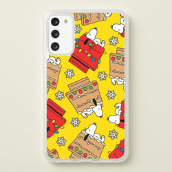 Cartoon Beagle Fairylights And Gingerbead Pattern Galaxy S20FE Case