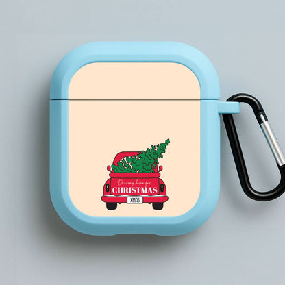 Driving Home For Christmas Truck Blue AirPods Case
