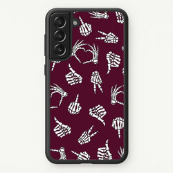 Skeleton Hands Pattern Galaxy S21 Case