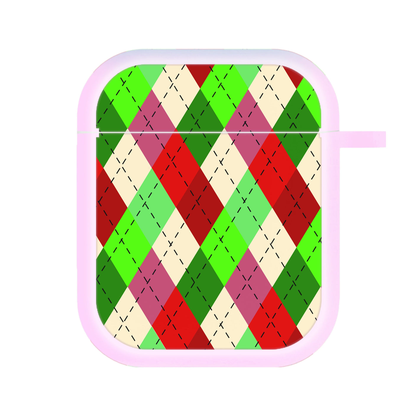 Red And Green - Christmas Patterns AirPods Case