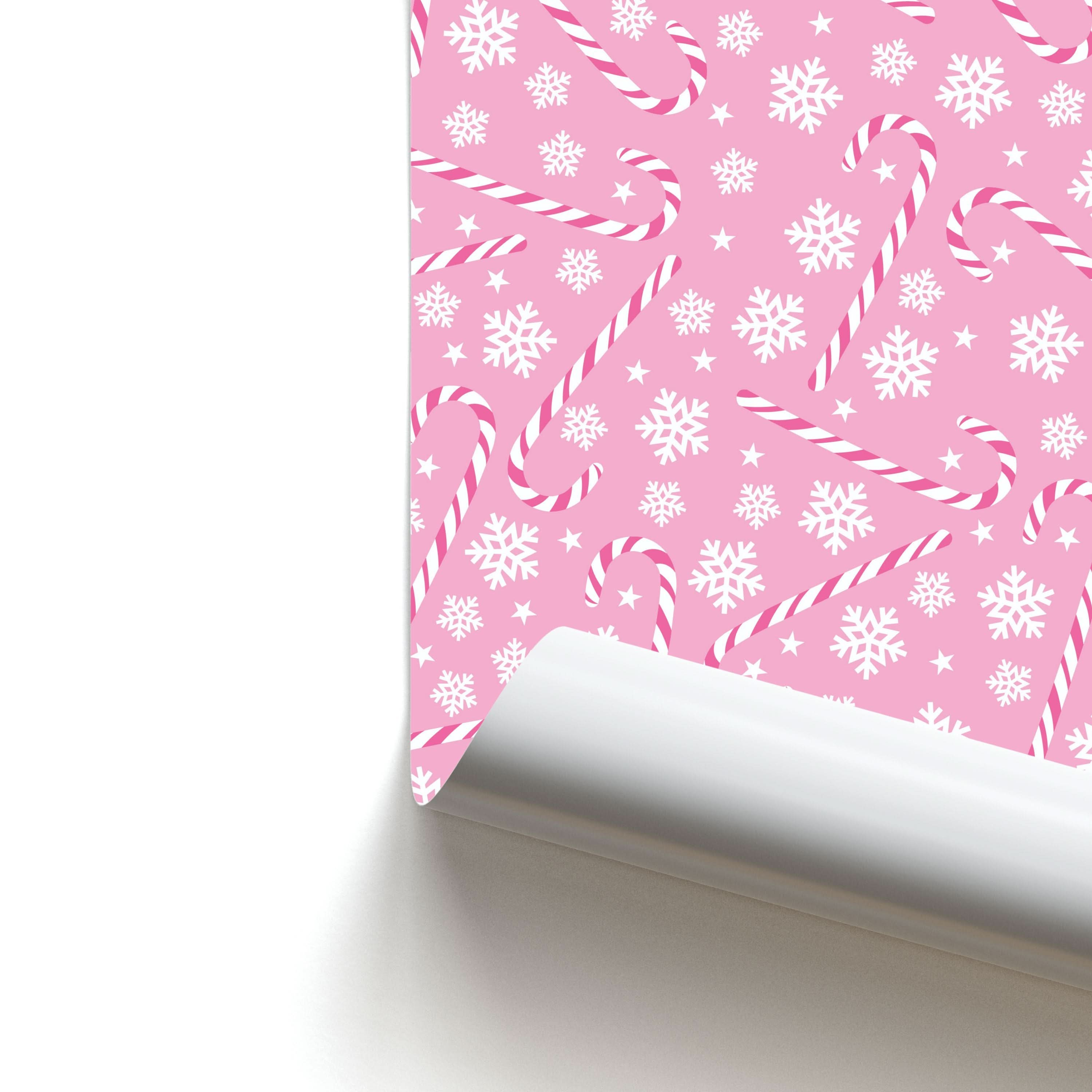 Candy Cane Pattern Poster