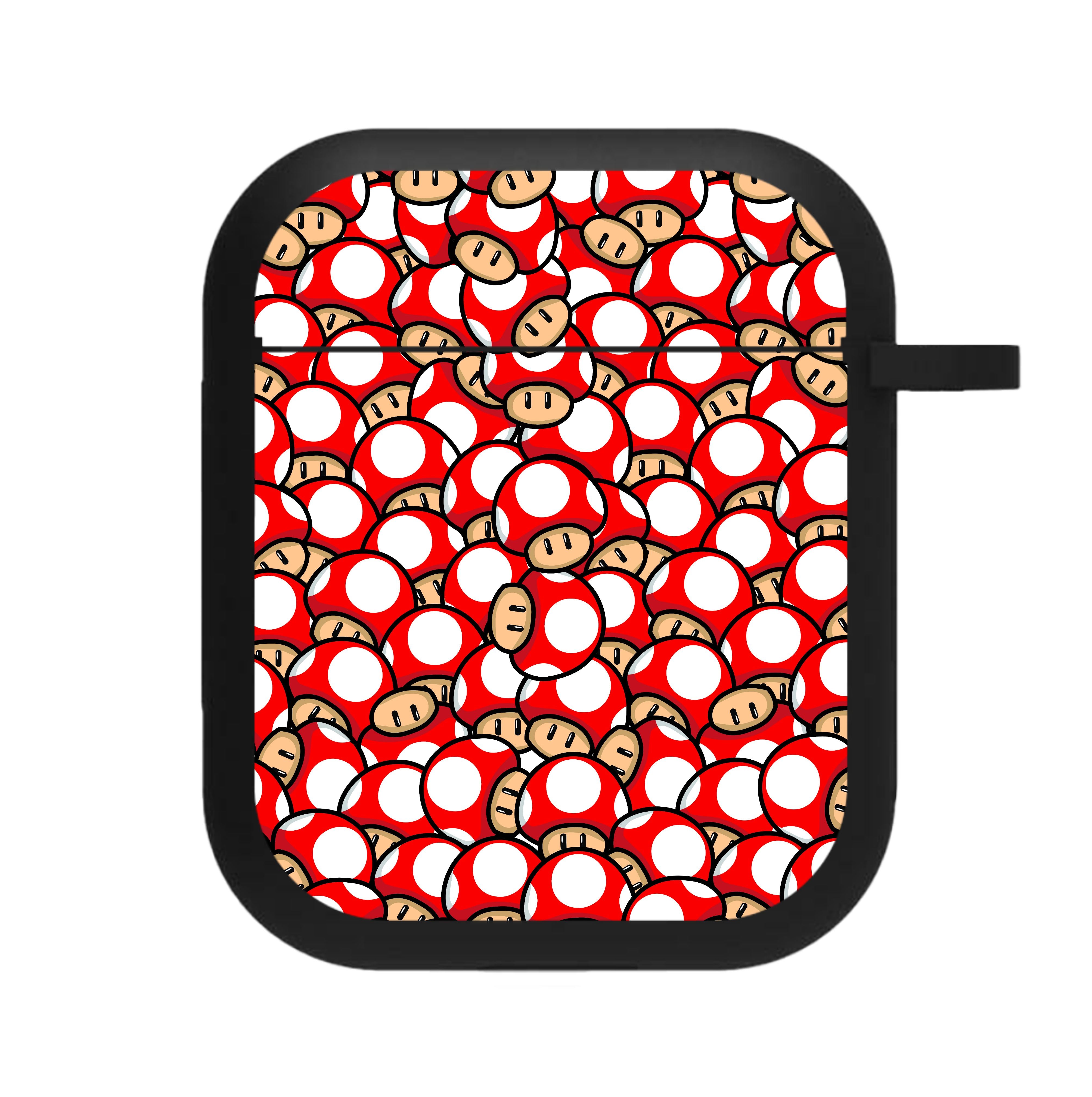 Mushroom Pattern - Red AirPods Case