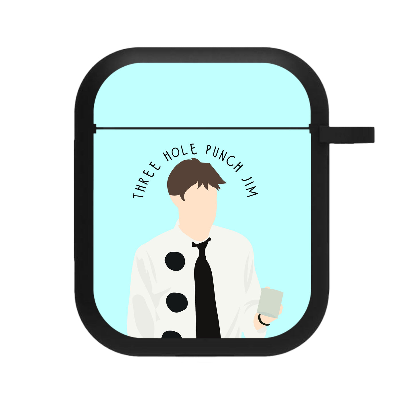 Three Hole Punch Jim The Office - Halloween Specials AirPods Case