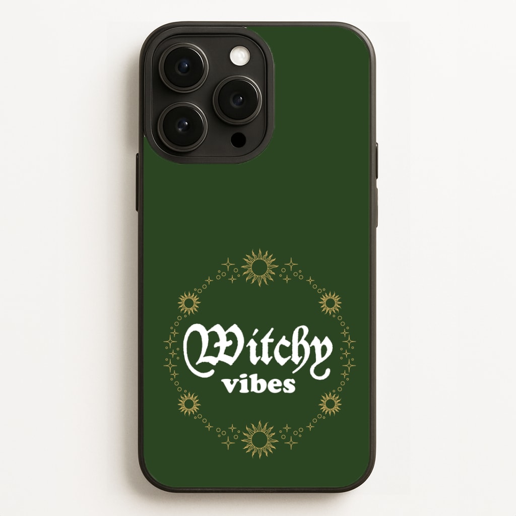 Witchy Vibes Green Phone Case