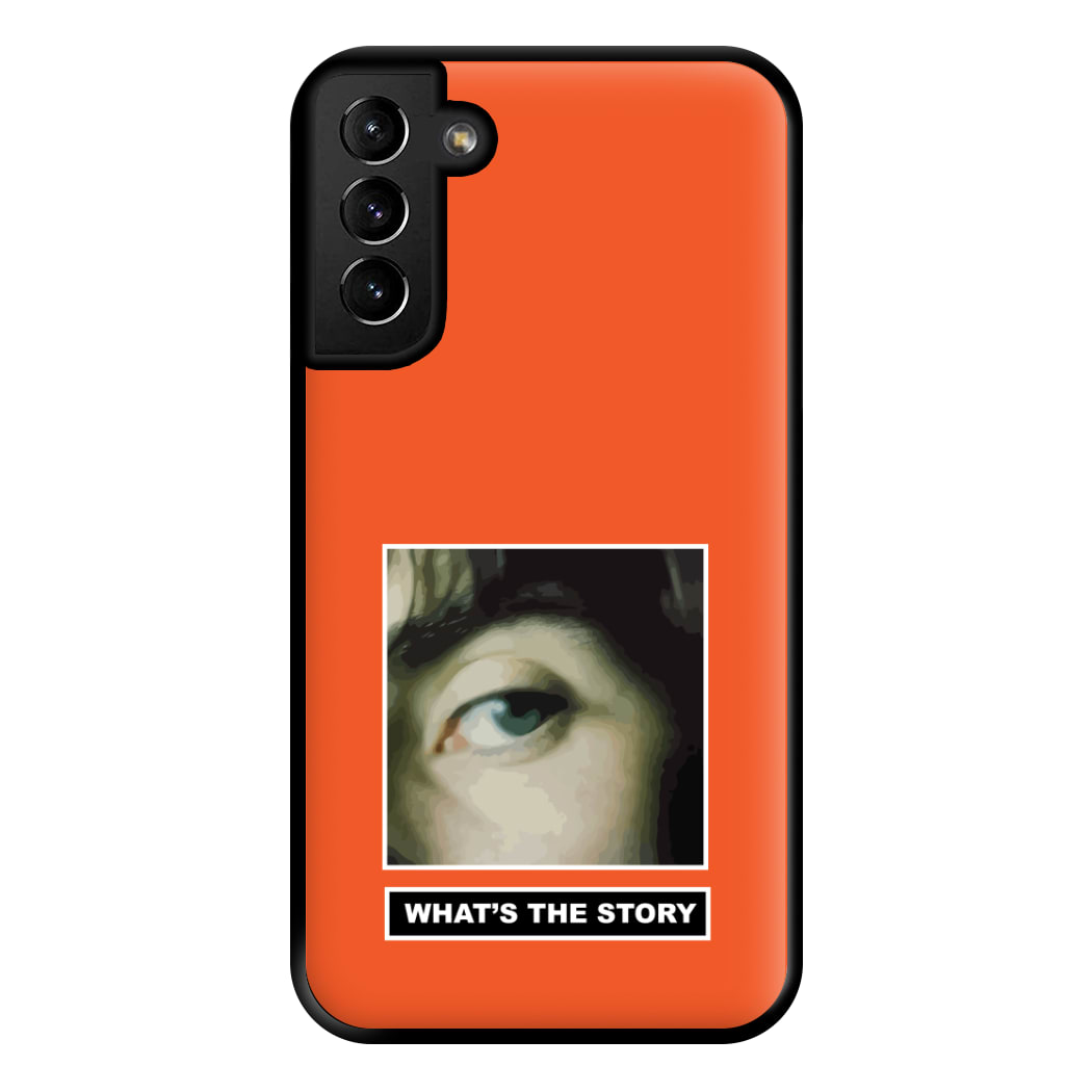 What's The Story Orange Galaxy S21 Plus Case
