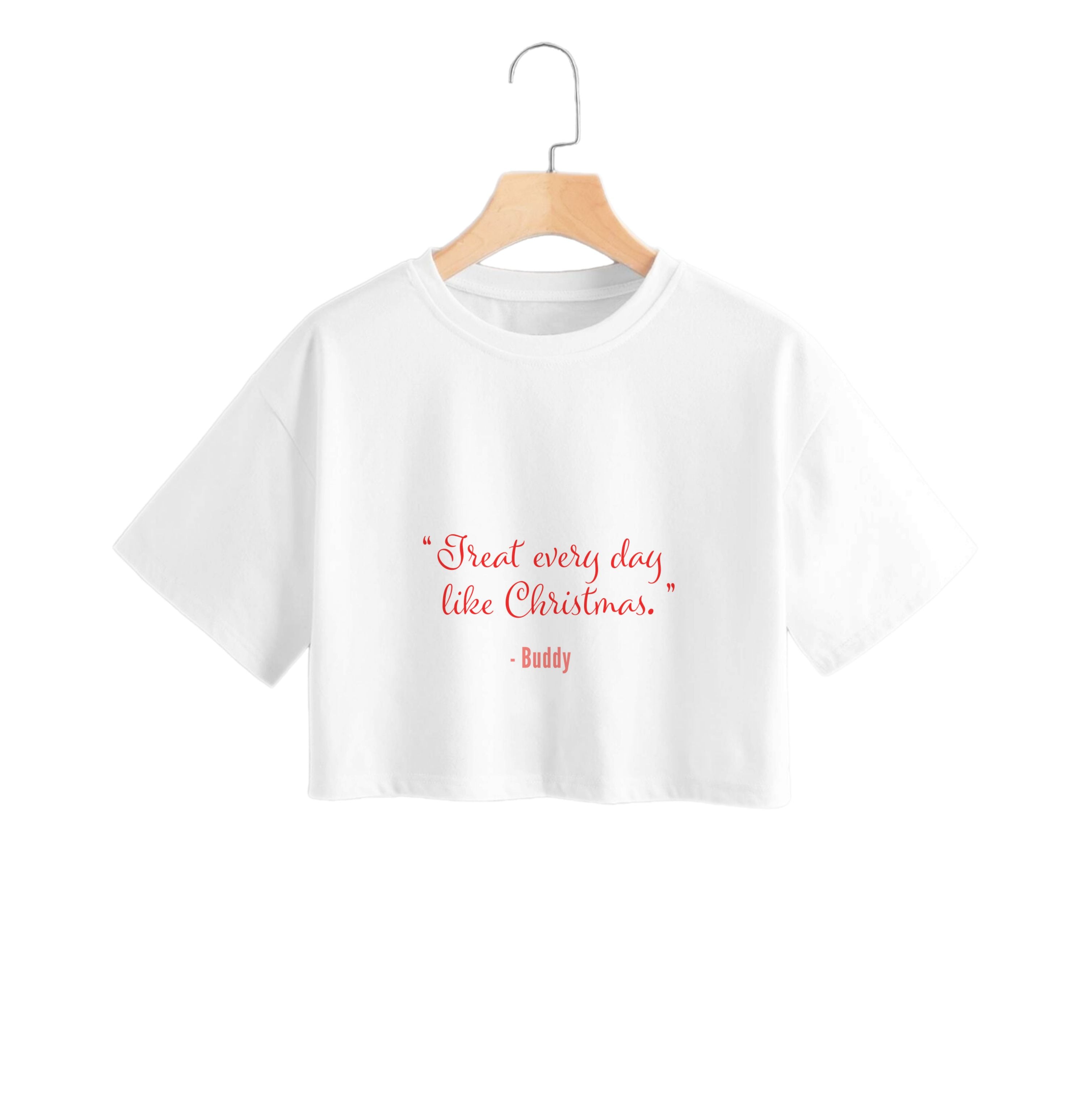 Treat Every Day Like Christmas - Elf Crop Top