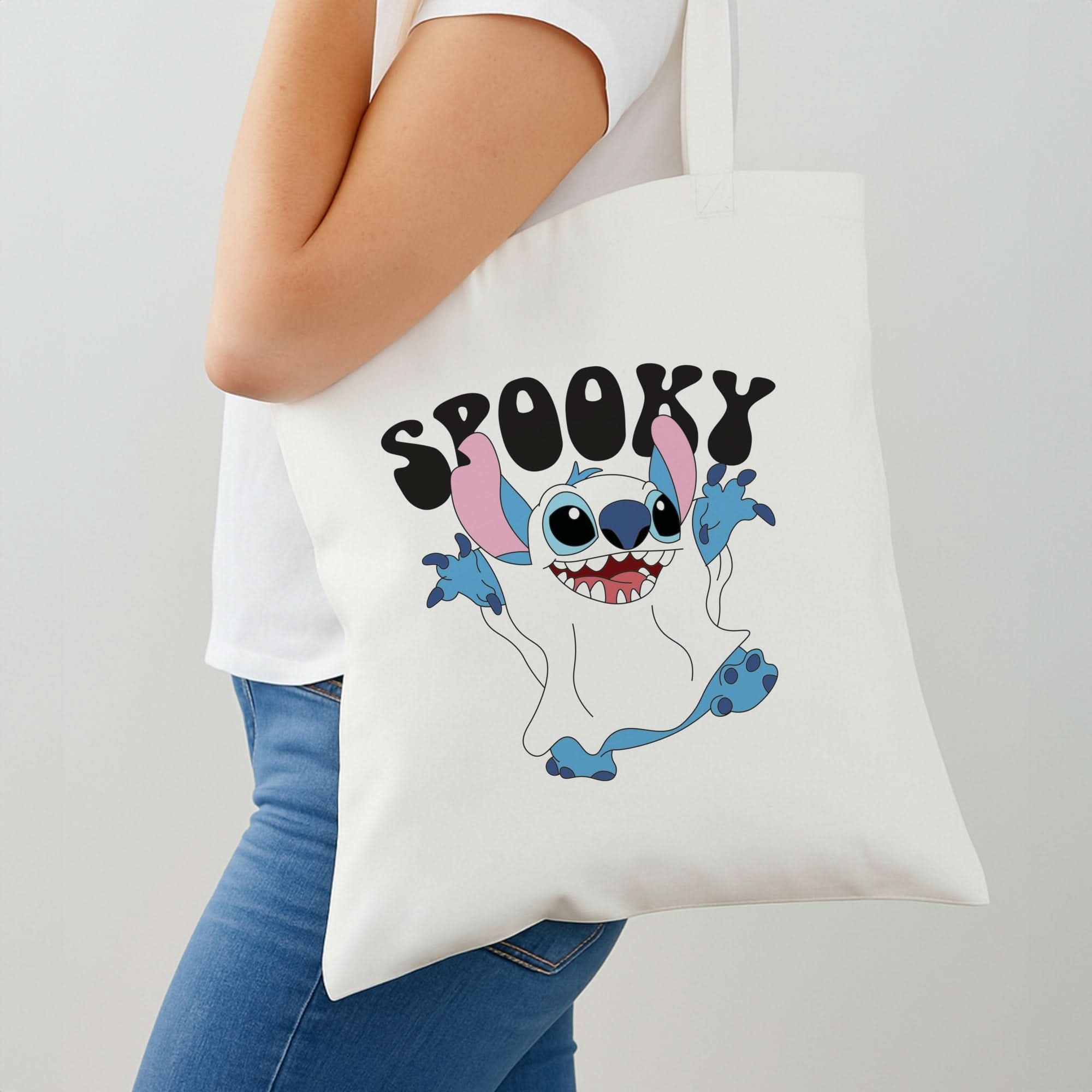 Spooky Cute Blue Alien Shoulder Bag