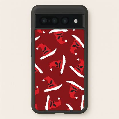 Sorting Christmas Hat Pattern Google Pixel 7 Pro Case