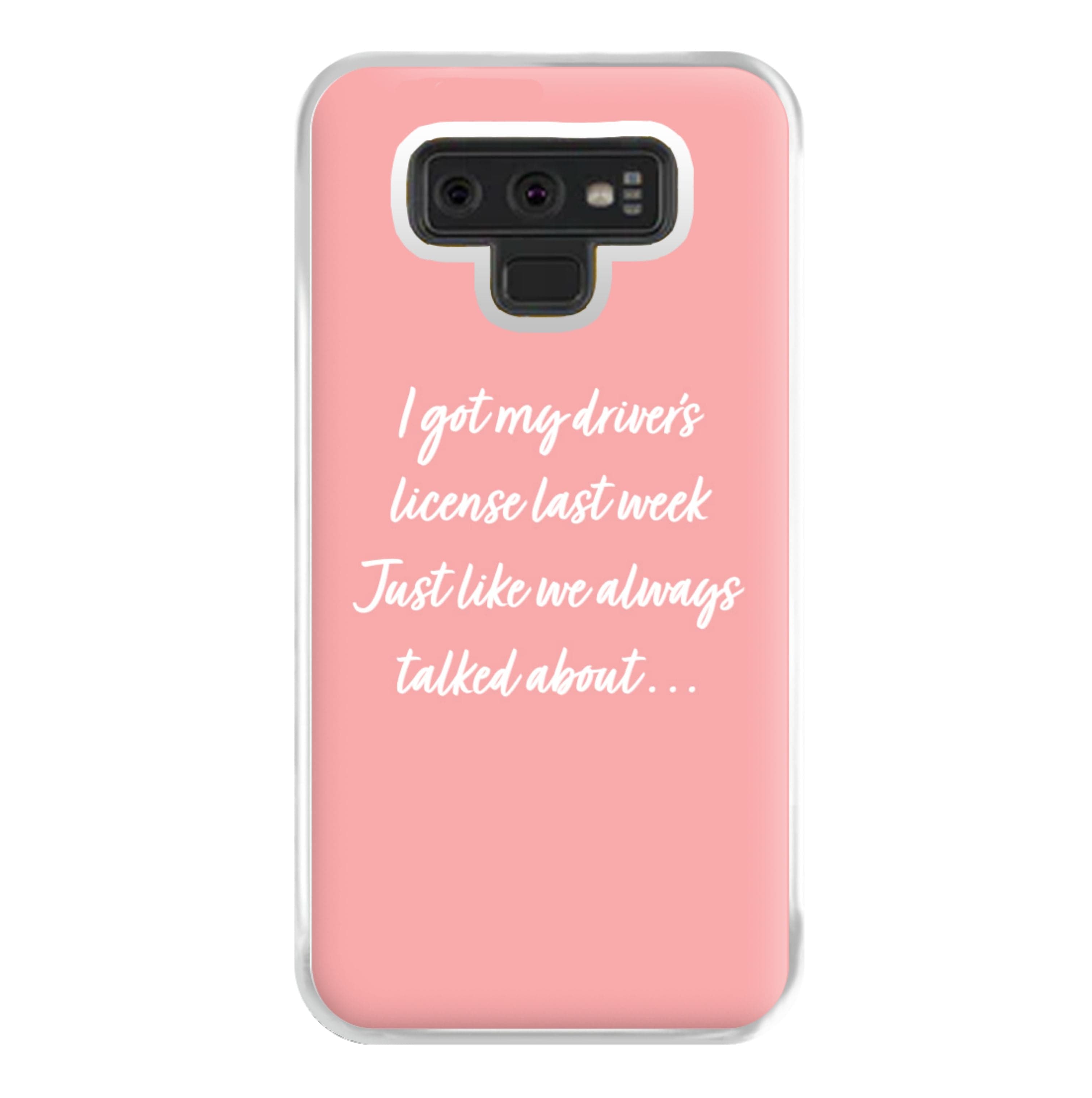 Drivers License Lyrics - Olivia TikTok Phone Case