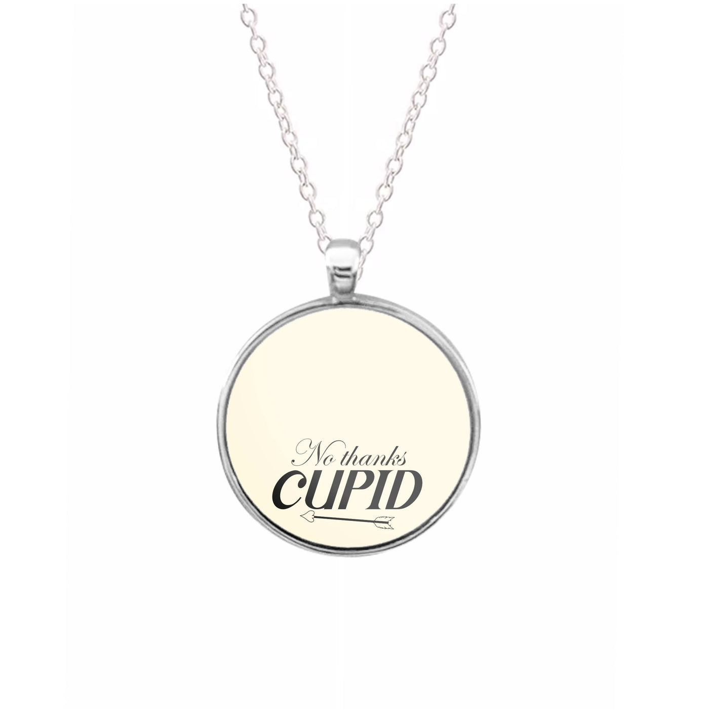 Valentine's No Thanks Cupid Necklace