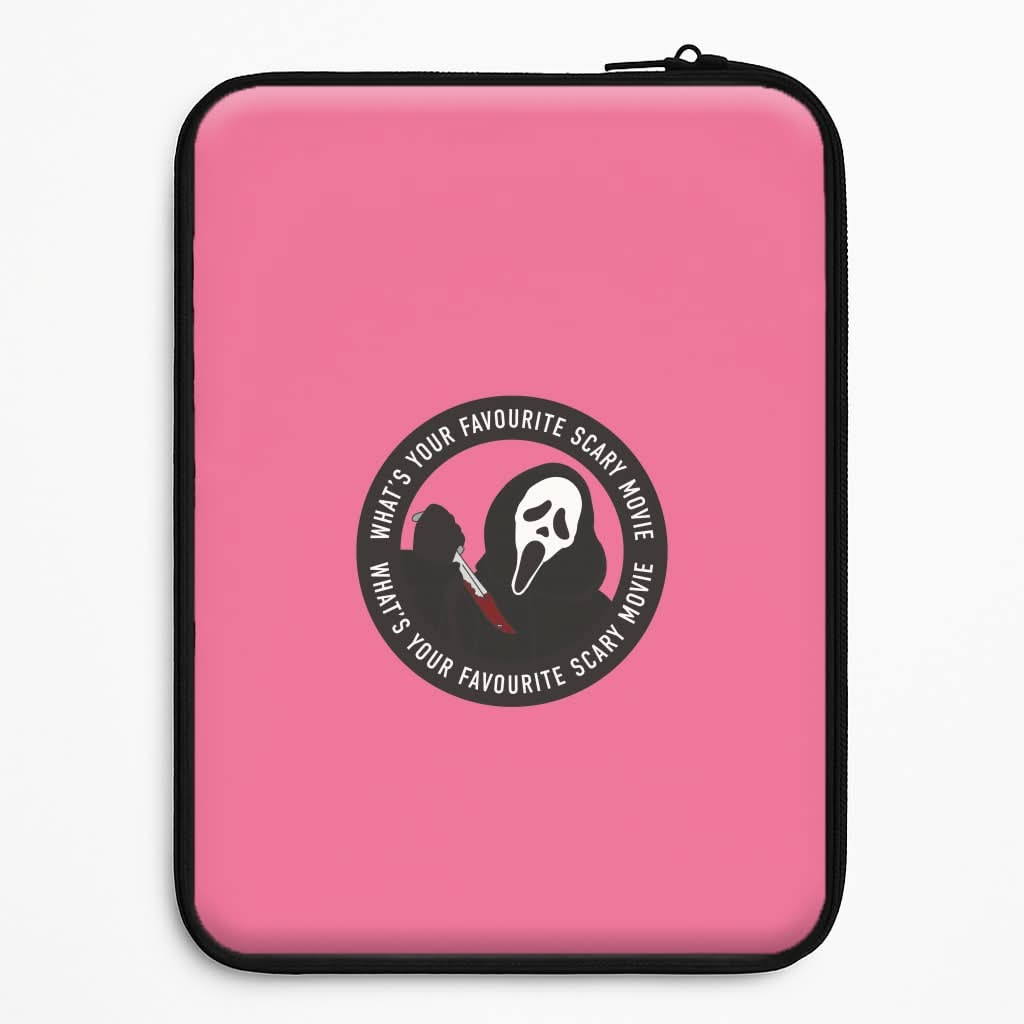 What's Your Favourite Scary Movie Badge Universal Laptop Sleeve