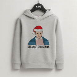 Strange Christmas  Grey Kids Hoodie